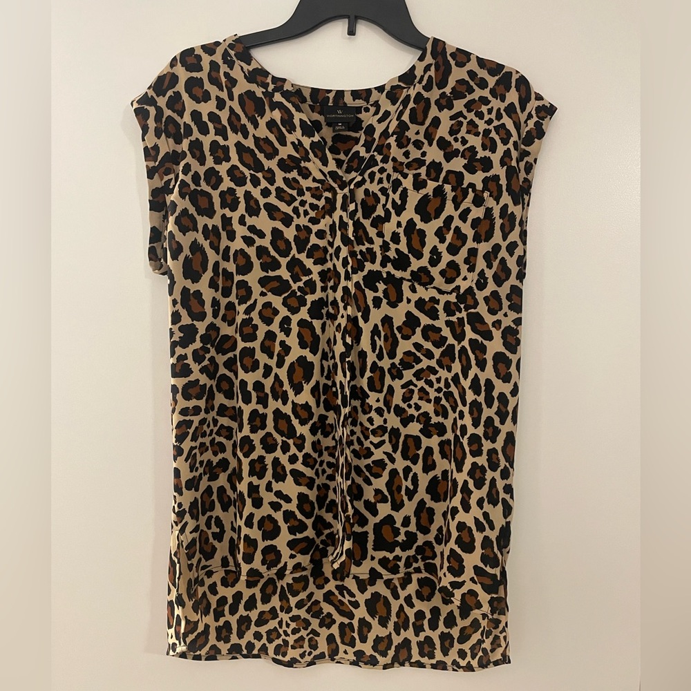 Size Medium Worthington Leopard Print Blouse